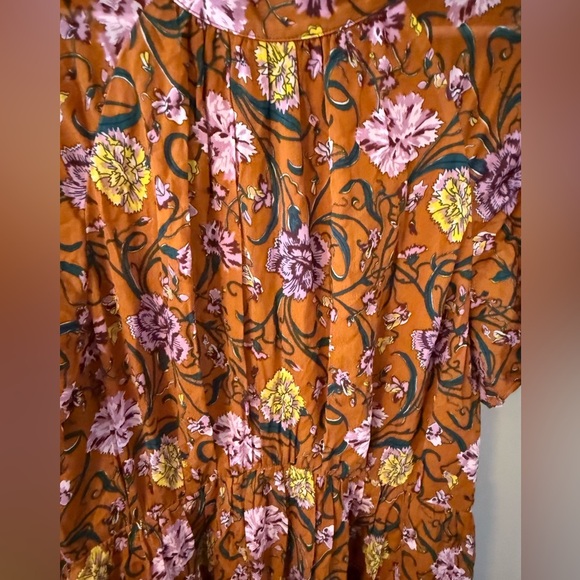 Boden tie back gathered midi dress size 14 nwot d0803 - Picture 6 of 7